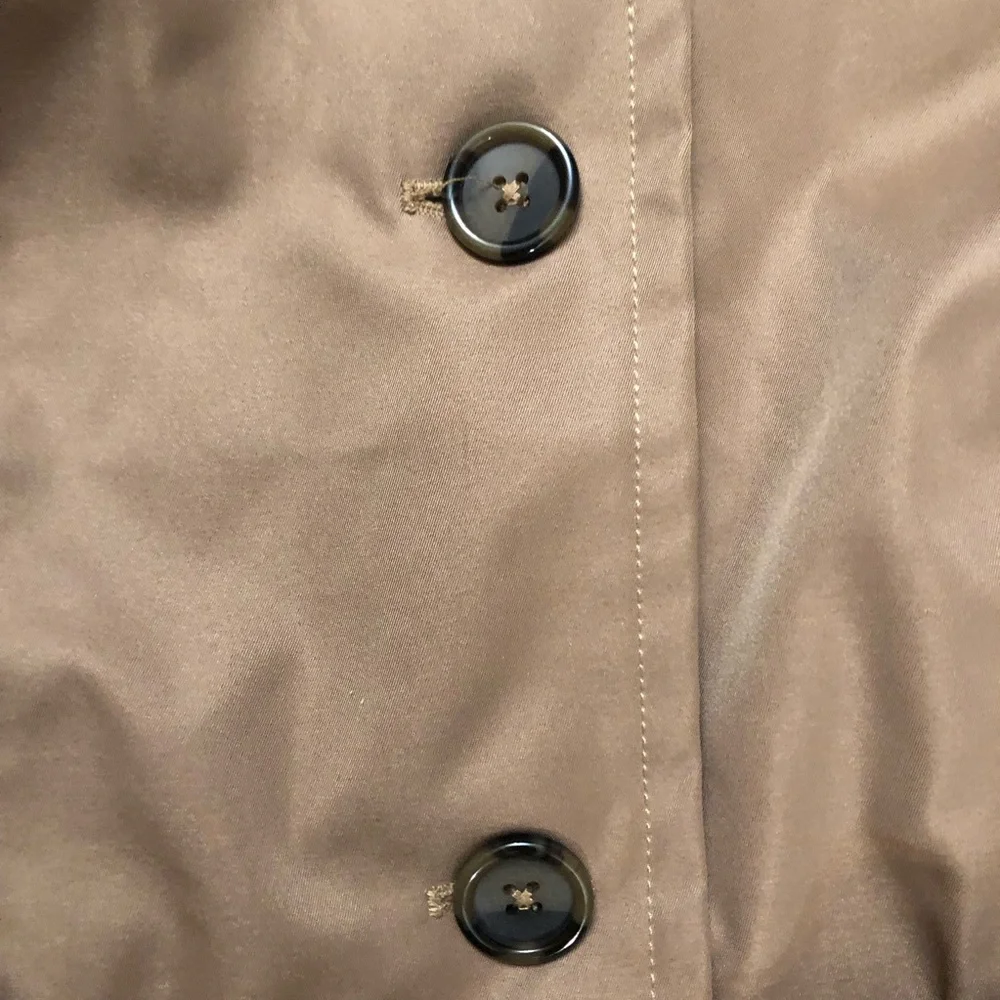Plenty by Tracy Reese Corin Peplum Belted Brown Tan Trench Coat Jacket size S - Picture 6 of 16